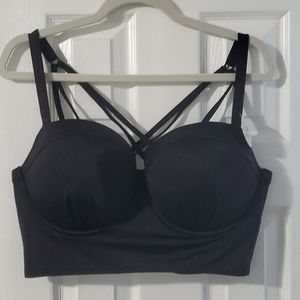 NWT Strappy black bathing suit top